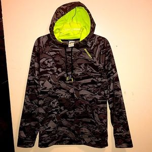 Black, Grey and Green Camouflage Russell Hoodie